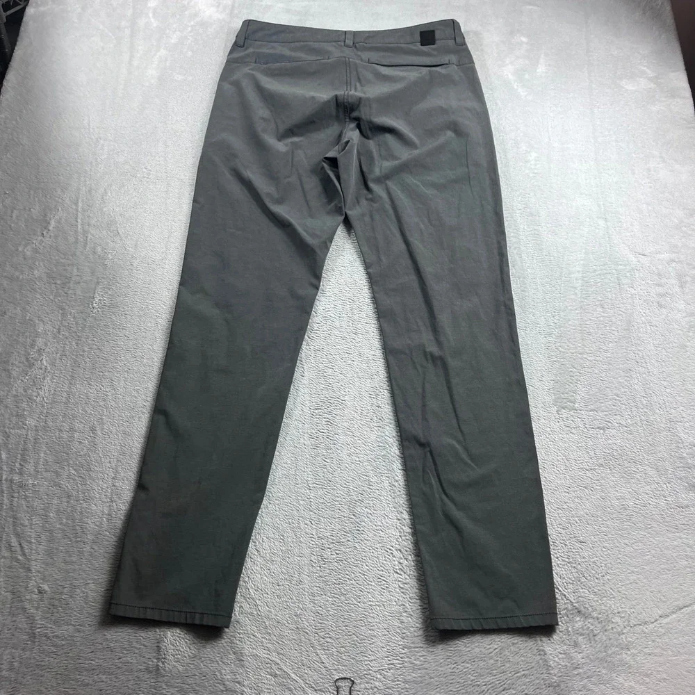 Vuori Aim Pant Mens 30 Charcoal Grey Slim Straight Performance Trousers V431‎
